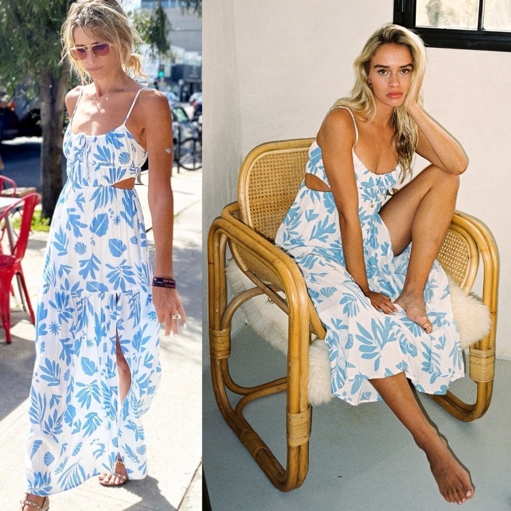 LSpace Sandra Dress M Floral Maxi Dress